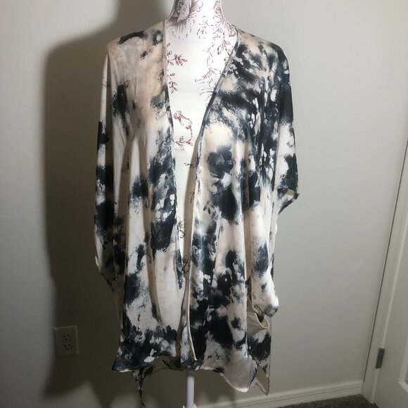 MM Couture Watercolor Tie-Dye Kimono – Effortless Desert Siren Vibes, Size Small - Picture 2 of 11